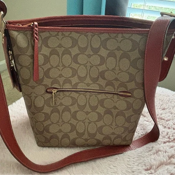 Coach X Peanuts Snoopy Elle File Signature Crossbody Bag with Character patches - Picture 4 of 16